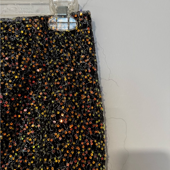3 for $10 Forever 21 Sequin Knee Length Skirt Slit Party Sparkly Small - Picture 2 of 14
